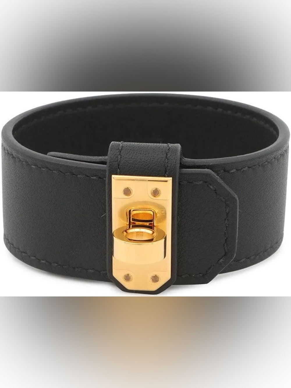 Hermes Bracelet Kelly Twist GM Swift Noir, Size T2